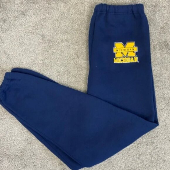 Vintage‎ 90s navy u of m russell athletic made in usa sweatpants - Picture 1 of 6